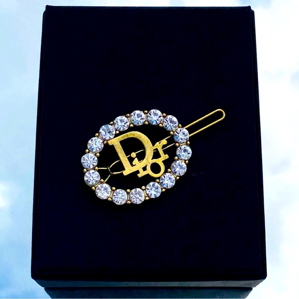 Christian Dior Embellished Hair Clip
